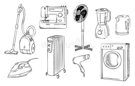 日用之需，垃圾桶與家電的視覺共鳴